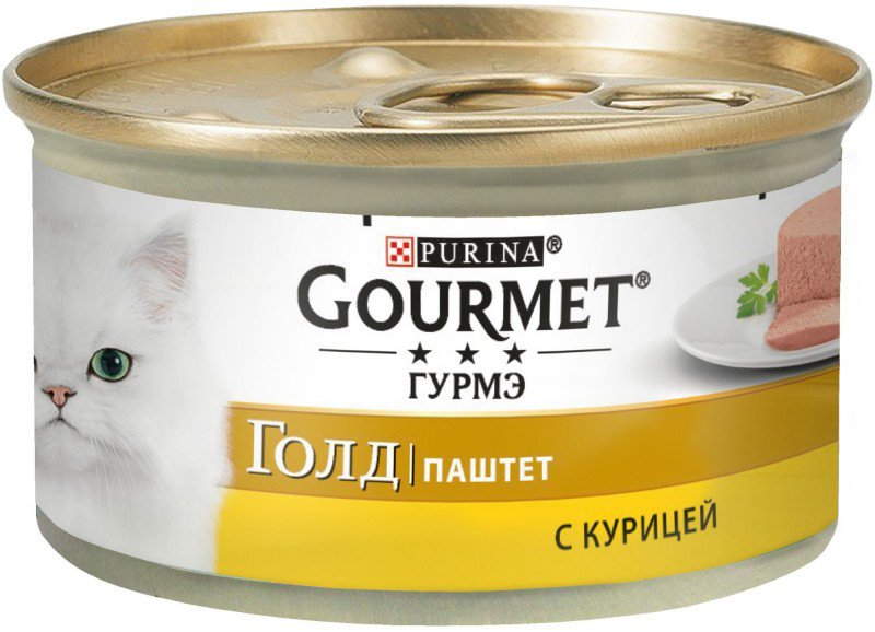 GOURMET GOLD паштет для кошек с курицей 85 гр