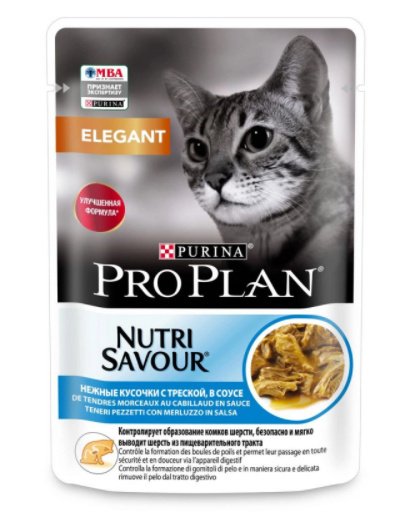Pro Plan Elegant для кошек с чувствительной кожей 85 гр