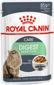 Royal Canin Дайджест Сенсетив для кошек с чувствительным пищеварением кусочки в соусе 85 гр
