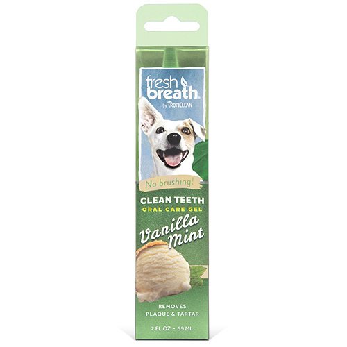 TropiClean Fresh Breath гель для чистки зубов у собак с ванилью и мятой 59 мл