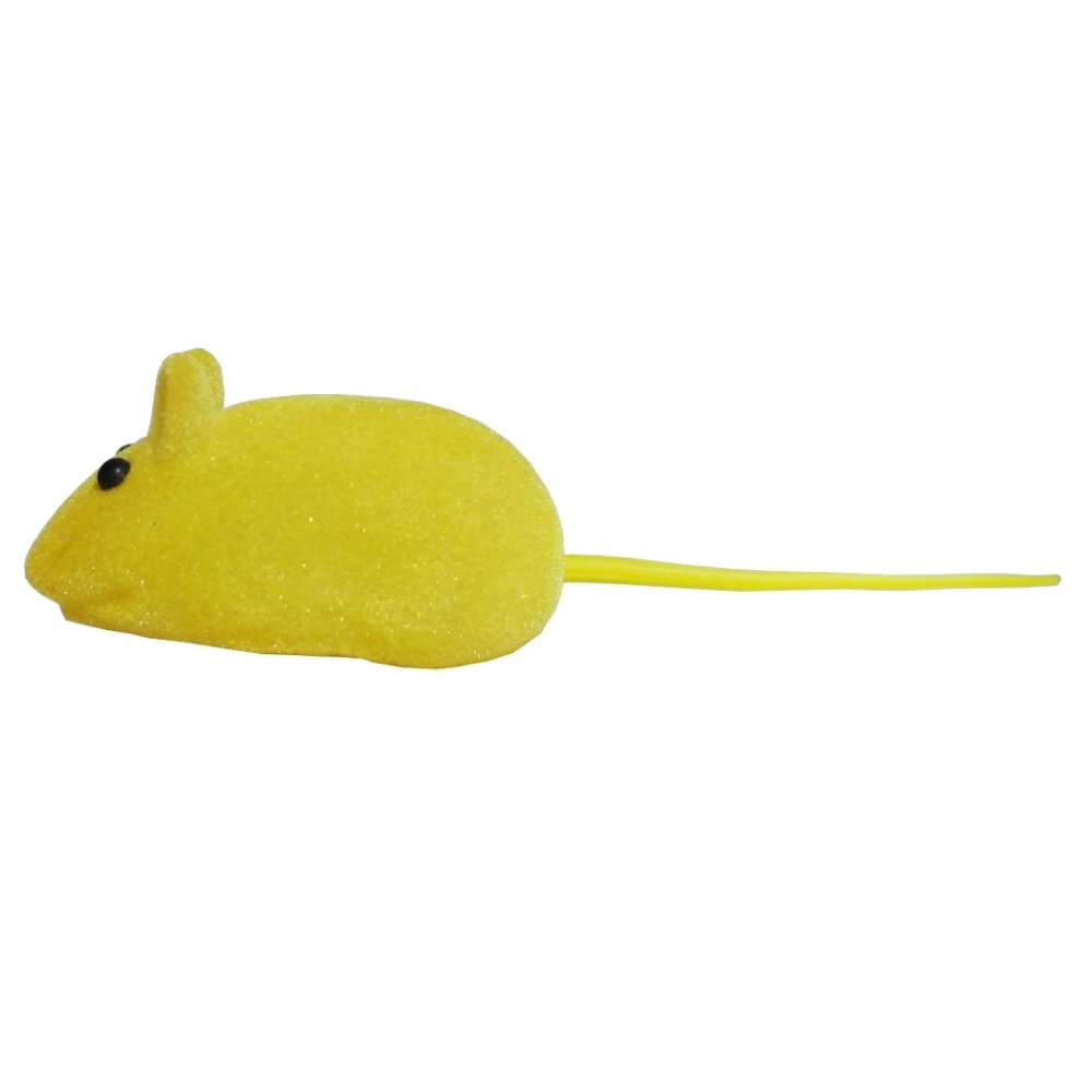 Мышь велюровая, пищалка 5 см